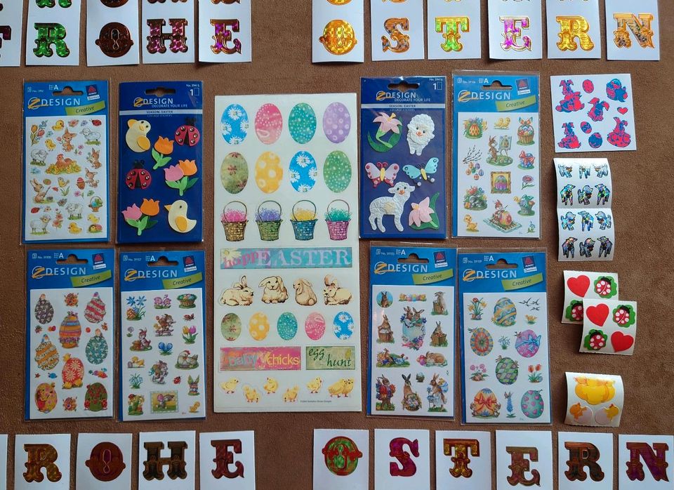 Sticker Set Ostern Karten basteln Osterkarten Ostersticker in Hannover