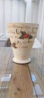 Unikat, Charmante, handbemalte Vase aus Ton, Vintage, Rosen Niedersachsen - Scharnebeck Vorschau