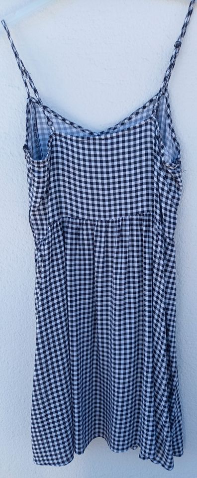 Sommerkleid, Trägerkleid, Druckkleid, Kariert, Farbe Schwarz/weiß in Hatzenbühl