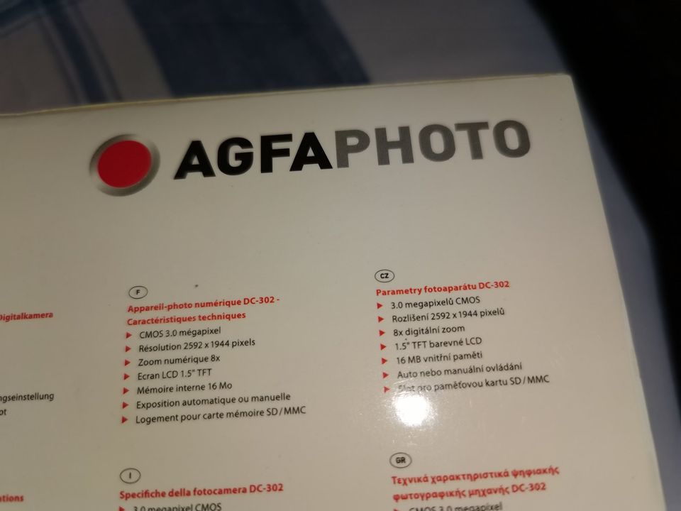 Fotoapparat  AGFAPHOTO DC 302 altes Model Original verpackt in Kitzingen