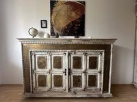 Sideboard Mango Massivholz mit Elefantenmotiven aus Messing München - Sendling Vorschau