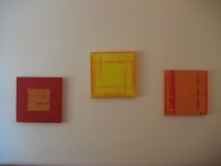 Gemälde abstrakt bunt 3 Stück Öl auf Leinwand UNIKATE 40x40 cm Sendling - Obersendling Vorschau
