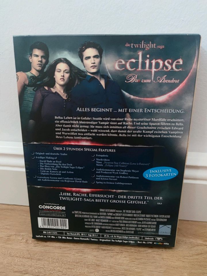 Eclipse Biss zum Abendrot, Twilight-Saga (DVD) 2-Disc-Fan Edition in Hambergen