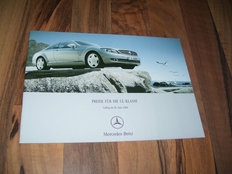 Mercedes CL Coupe C216 Prospekt Preisliste von 6/2006 + 28 Seiten in Göttingen