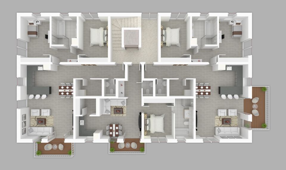 Exklusive Neubauwohnung zum Erstbezug KFW-55ee - barrierefrei - Fußbodenkühlung uvm. in Olfen