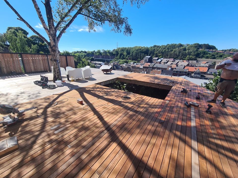 GUAYANA TEAK TERRASSENDIELEN HOLZ BRETTER ECO DIELEN GUNSTIG AACH in Aachen