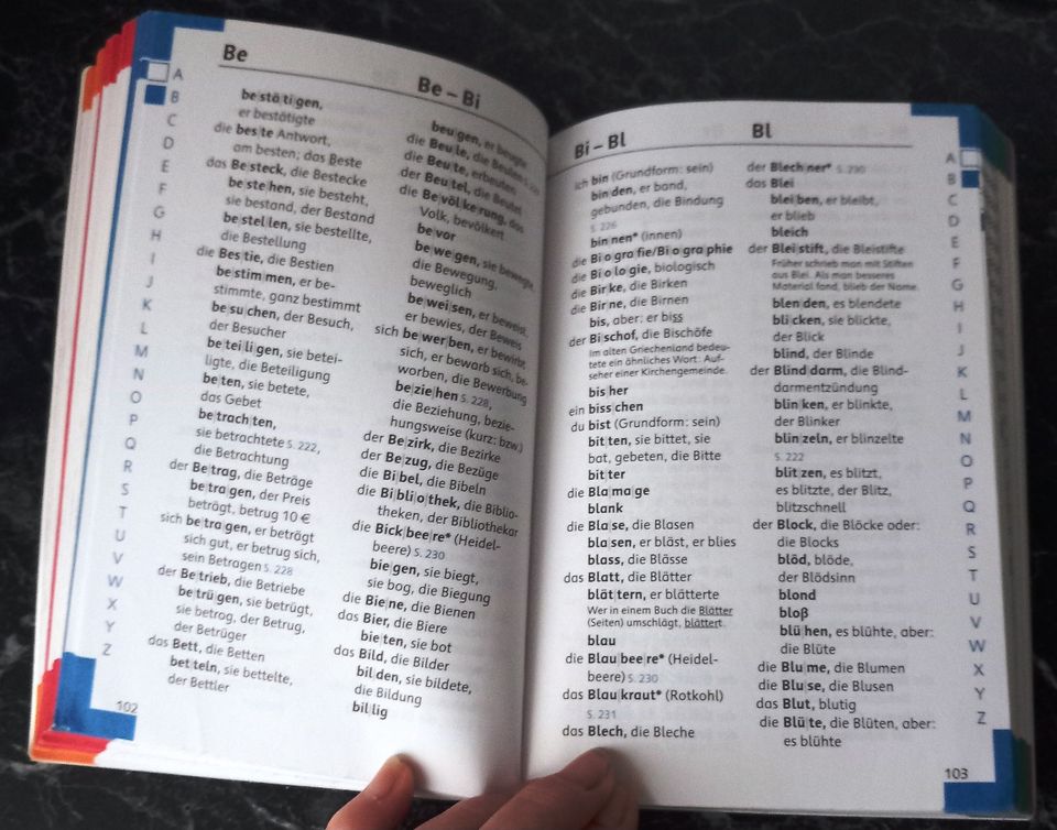 Deutsch, Wörterbuch, Von A bis Zett, mit Englischteil in Leipzig