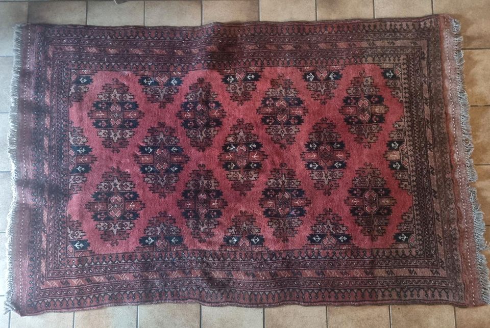 Handgeknüpfter Orient Teppich sehr fein 150 X 95 cm Pakistan in Nidderau