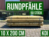 50 STÜCK Pfähle Pfosten Holzpfähle Rundpfähle - 10 x 200 cm - KDI Nordrhein-Westfalen - Lennestadt Vorschau