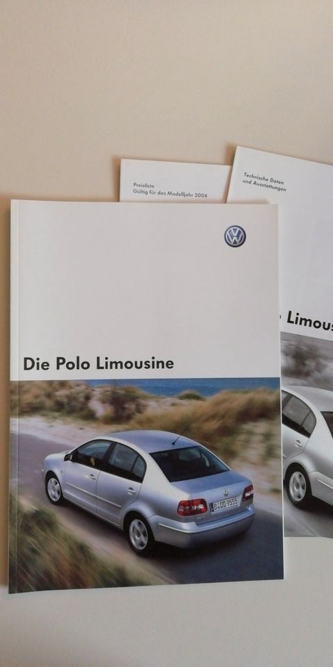 Polo Limousine Prospekt aus 2003 und Preisliste in Hamburg