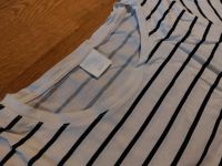 H&M Basics Shirt weiß mit dunkelblauen Streifen Baden-Württemberg - Bad Waldsee Vorschau