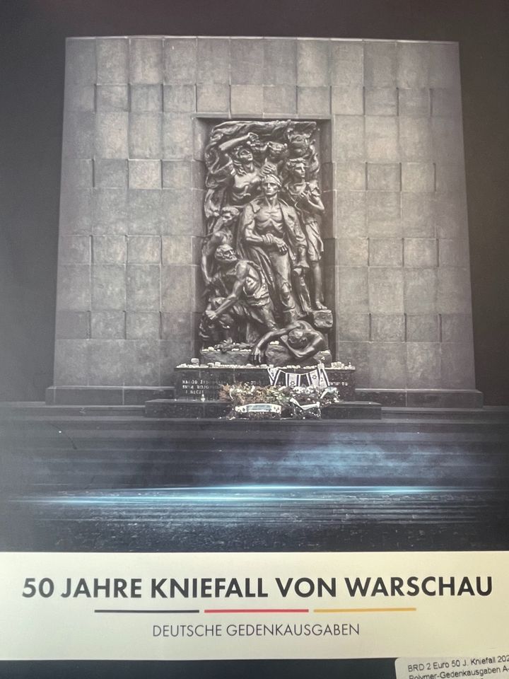 50 Jahre Kniefall von Warschau 2 Euro Polymer + Goldmünze Set in Berlin