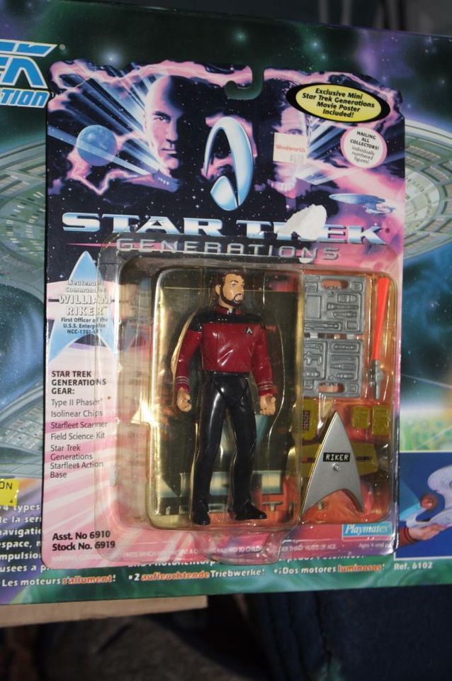 Playmates STAR TREK, TNG, Gen, DS9, Picard Riker Worf, neu OVP #2 in Hagen