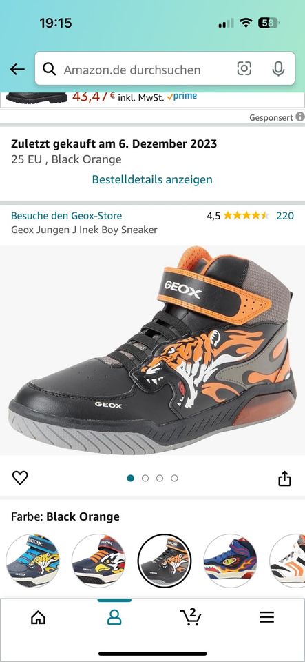 Geox Sneaker 25 24 leuchten in Merchweiler