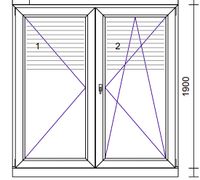 Schüco Kunstsoff Terassentür Neuwertig 1625x1900mm 3xVerglassung Hessen - Groß-Gerau Vorschau