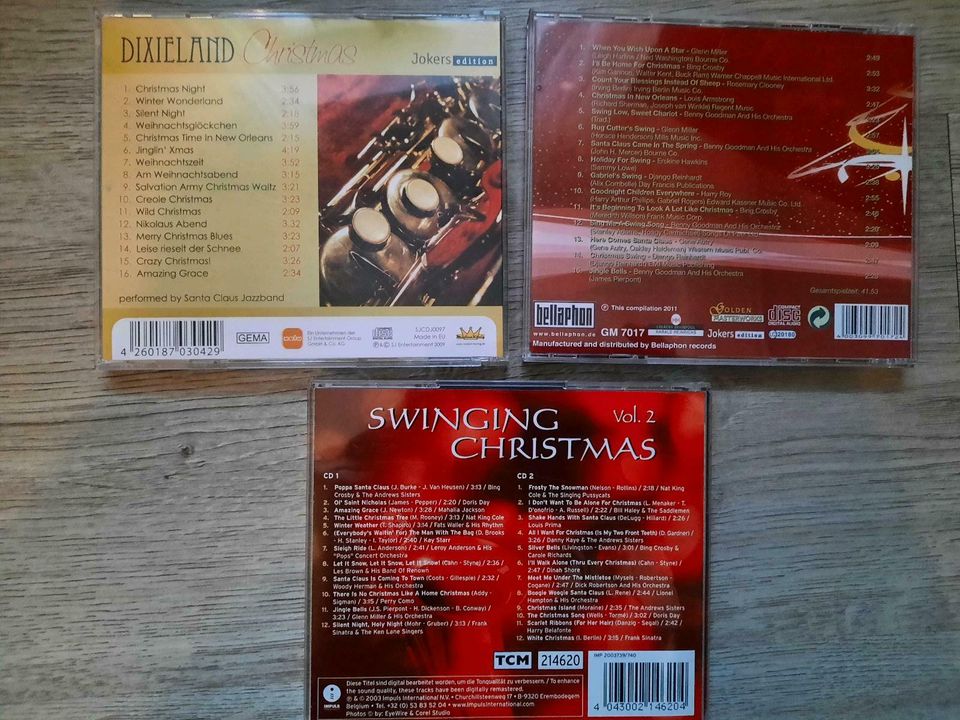 3CD's CHRISMAS SWING SWINGING DIXIELAND  Weihnachten Top Zustand in Stralendorf