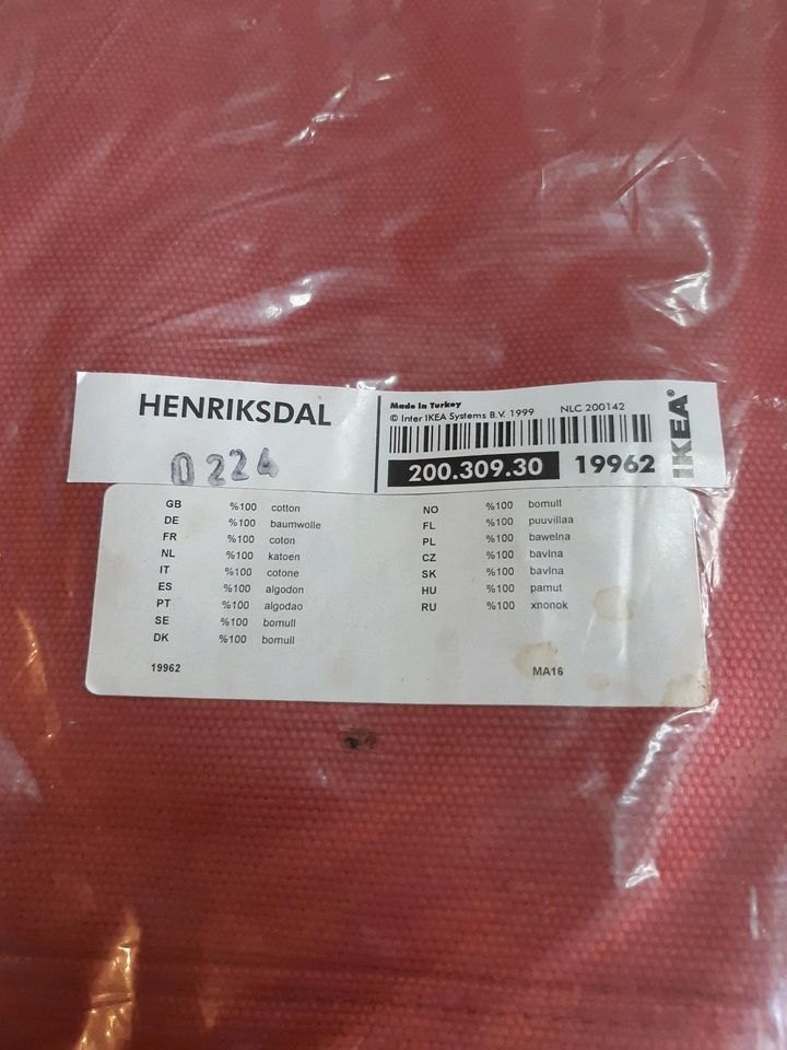 Henriksdal Stuhlbezug rot IKEA in Pfullendorf