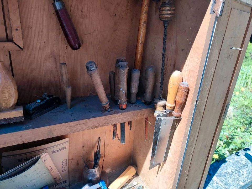 Werkzeug Holz Bearbeitung, Hobel, Stemmeisen, Feilen usw in Kempten