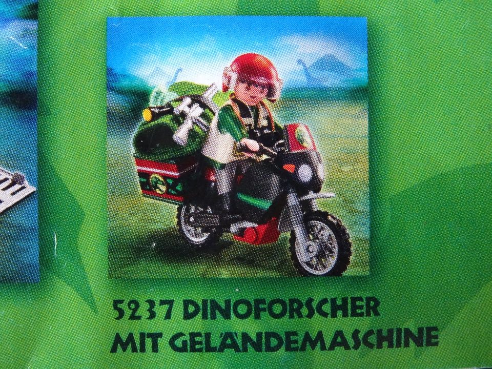 Playmobil Dinos 5237: Dinoforscher auf Geländemaschine in Allmannshofen