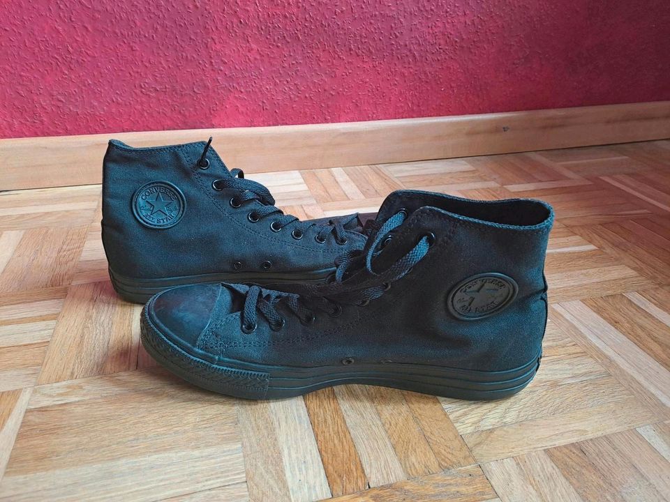 Schwarze Converse Schuhe, Größe 44.5 in Mainz