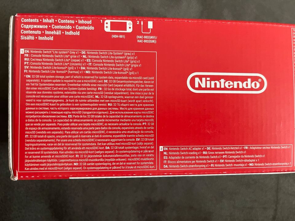 Nintendo Switch Lite Grey Grau 32 GB in Alfter