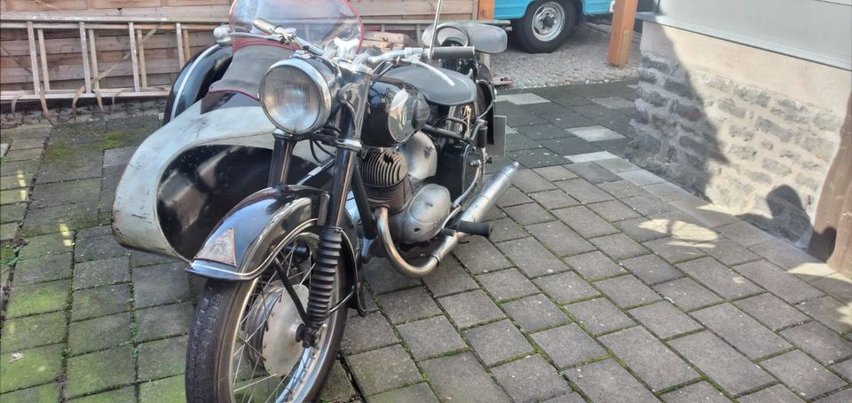 motorrad mit seitenwagen dkw rt-2 in Haldensleben