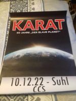 Werbeplakat KARAT 40 Jahre blauer Planet 80x60 Neu Thüringen - Suhl Vorschau