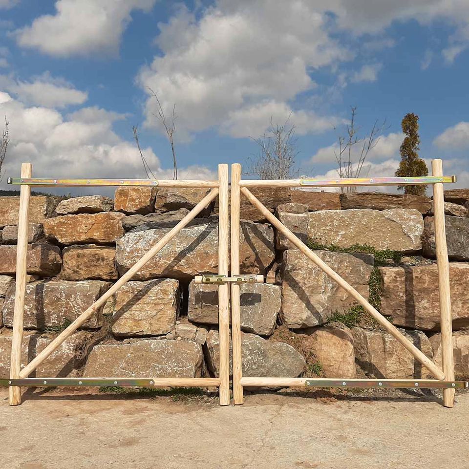 Staketenzauntor Holzrahmen zum selber belegen nach Maßangabe in Bad Bocklet