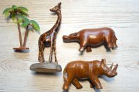 Afrika Deko . Giraffe ,Nashorn , Flusspferd . HOLZ . Wuppertal - Oberbarmen Vorschau