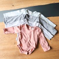 4 Stk. Baby Bodys langarmbody 50/56 || H&M / Topomini Niedersachsen - Beedenbostel Vorschau