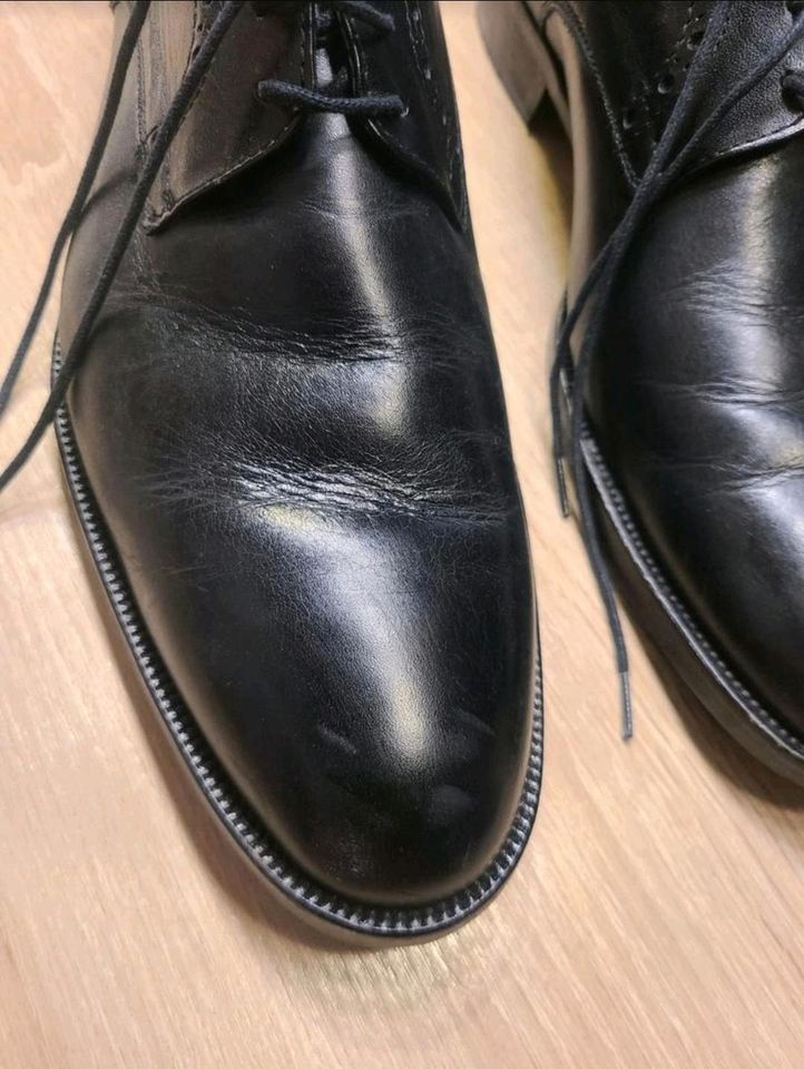 TOP Vero Cuoio Herren Business Hochzeit Schuhe schwarz Größe 44 in Ottweiler