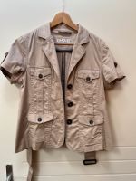 Blazer Kurzarm tailliert Gr. 44 beige Brandenburg - Hennigsdorf Vorschau