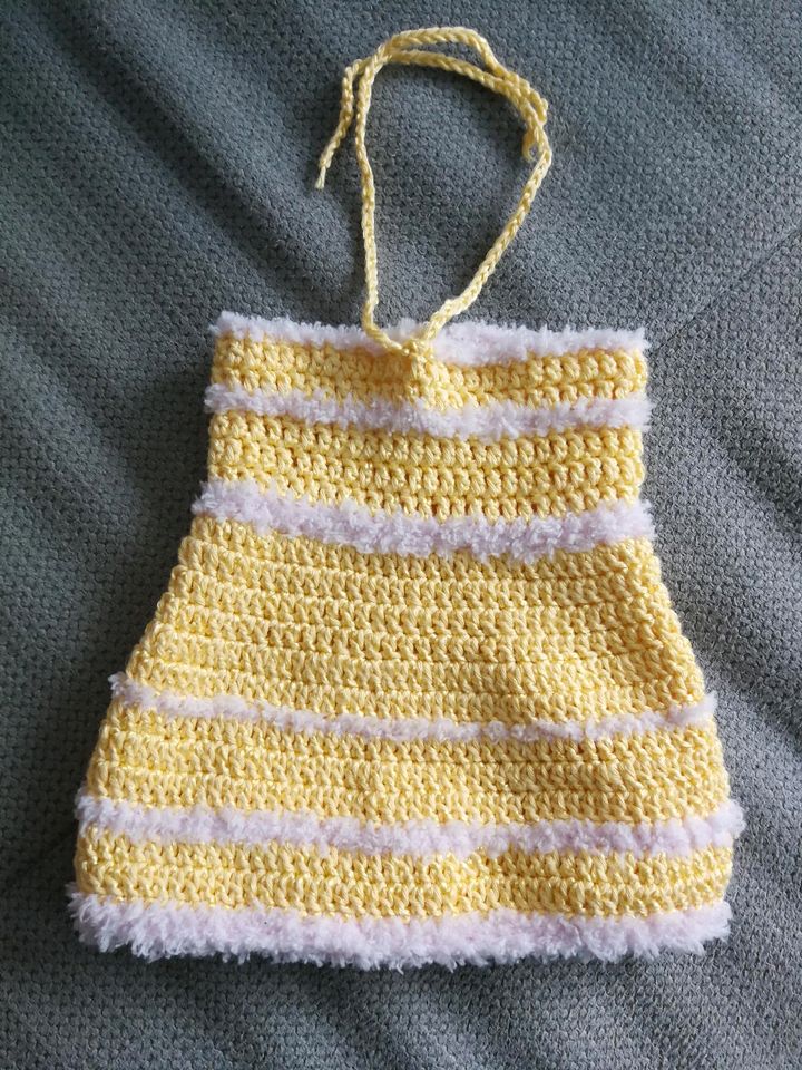 Kleid gelb/rosa für die Baby Born in Freystadt