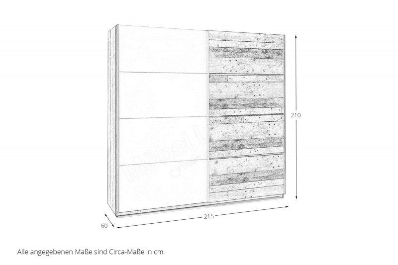 Kleider-Schrank CARDIFF 215cm Schiebetüren UVP 602,- NEU in Dortmund