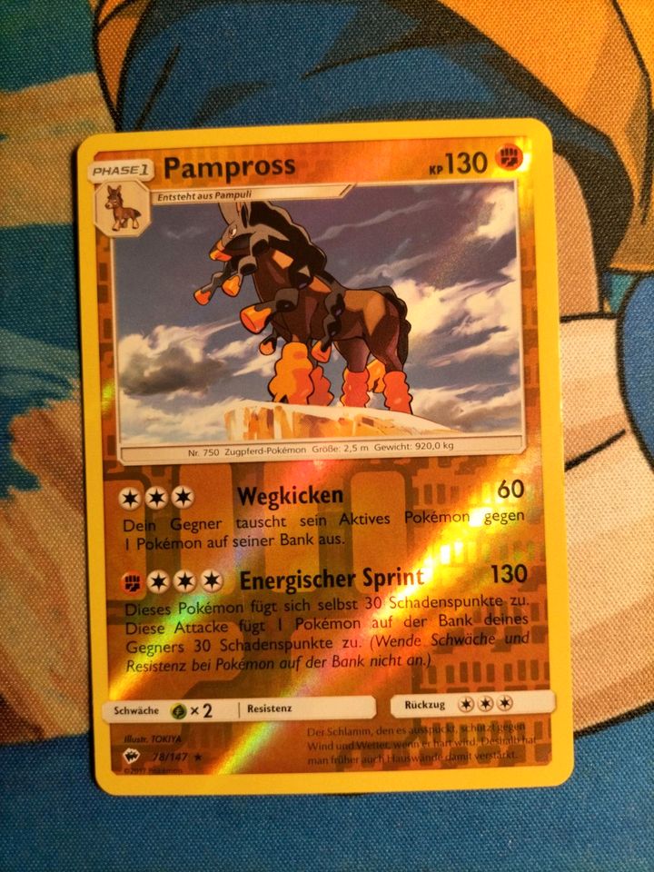 ²⁶ Pampross Pferd Pokemon pokemonkarte Reverse holo in Uelzen