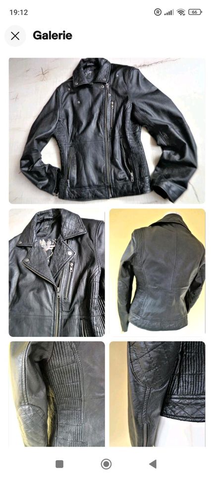 Jacke weiches Leder Lederjacke Gipsy Damen Gr. M kurz neuwertig s in Heyerode