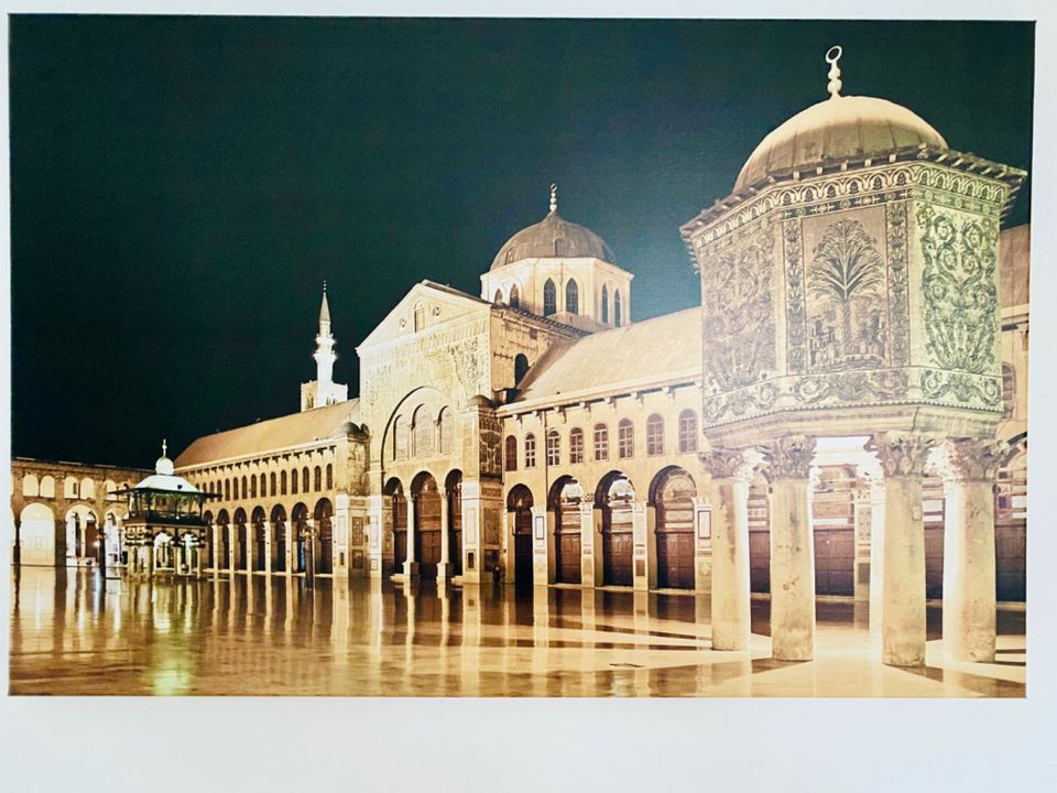 LEINWAND BILDER - großes Wandbild: Umayyaden-Moschee in Damaskus in Grabenstätt