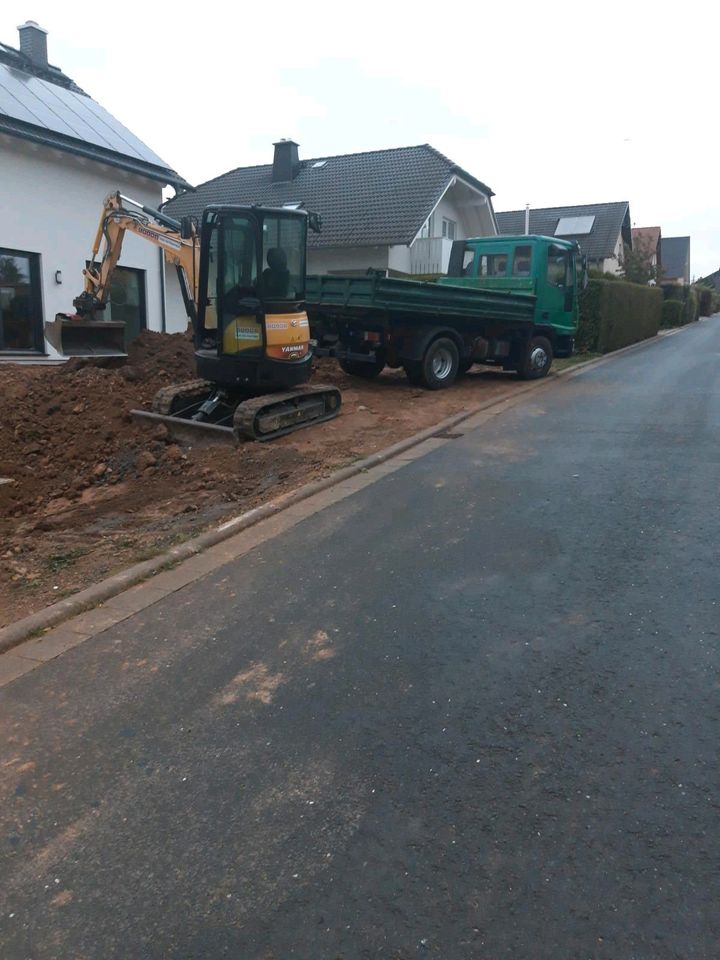 Tiefbau, Landschaftsbau, Baggerarbeiten, Erdarbeiten, Abbruch in Jena