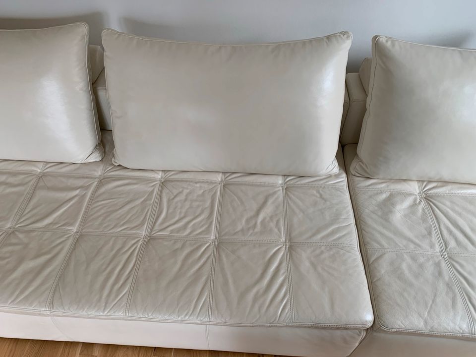 BoConcept Mezzo Sofa weiß, Bahia-Leder, 4-Sitzer in Berlin