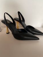 Zara Slingback Pumps schwarz/Gold 37 Schleswig-Holstein - Alt Duvenstedt Vorschau