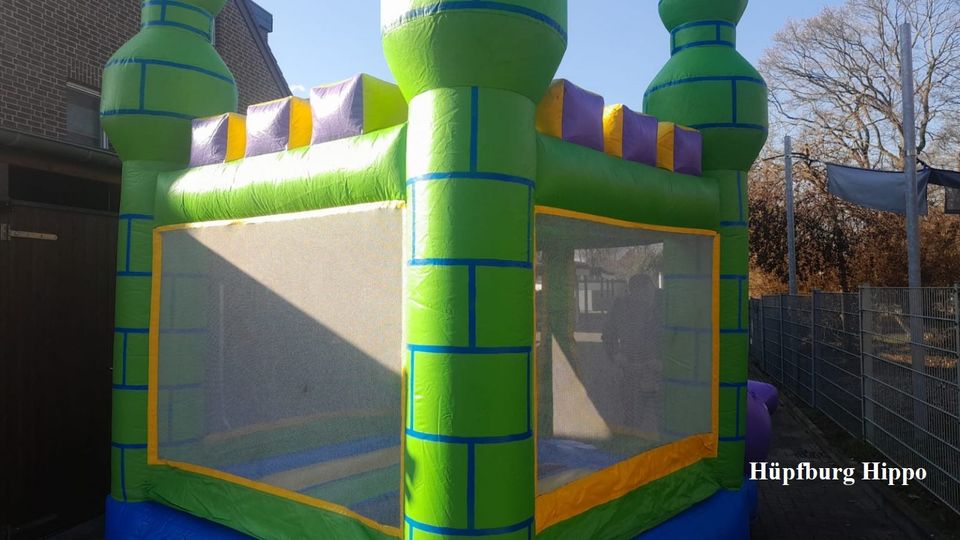 Hüpfburg Happy Hop Super Schloss 20m² mit Rutsche mieten in Groß Kreutz