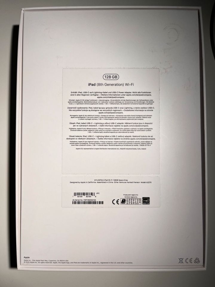 iPad 8. Generation Wi-Fi 128GB + Apple Pencil + Paperlike Folie in München