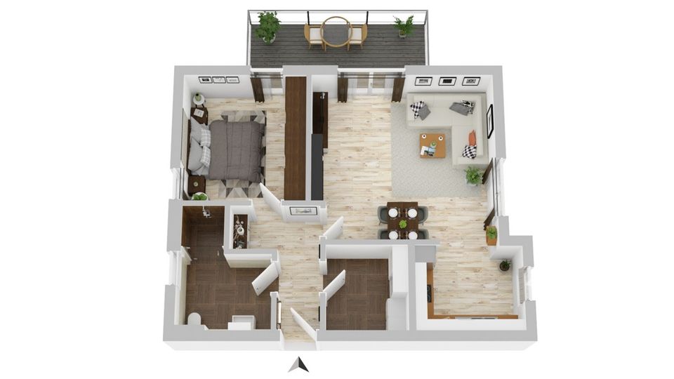 Jung und gut gebaut! KfW Förderungen möglich. Energieeffizienter Neubau.  Wohnung Nr. 04 in Herzlake