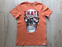 T-Shirt Gr. 146/152 orange neuwertig Skate Nation USA Totenkopf Baden-Württemberg - Reutlingen Vorschau