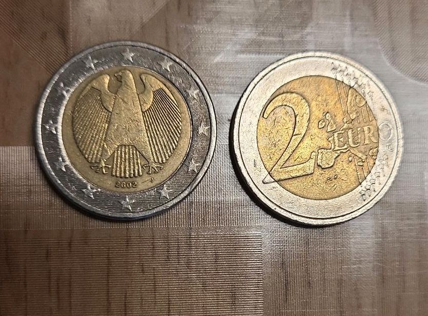 2 X 2 Euro Münze Moltebeere  2005,BRD 2002 Fehlprägung in Heilbronn