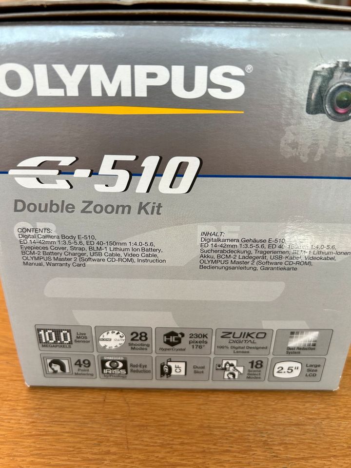 Olympus E-510 Set original Kartonage 2 Objektive in Ense