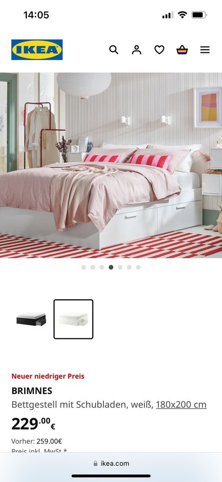 Ikea Bett Brimnes in Hannover