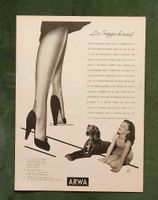 Arwa Strümpfe Nylons Werbung Reklame 1952 Niedersachsen - Danndorf Vorschau