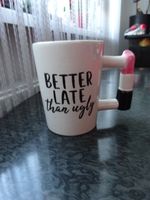 Tasse mit Lippenstifthenkel von Depot mit Spruch Berlin - Wilmersdorf Vorschau