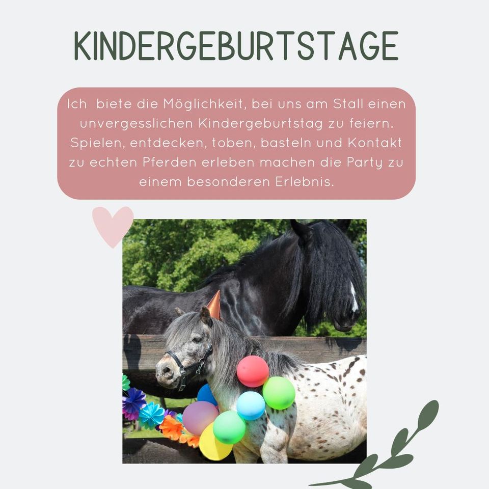 Kindergeburtstag am Pferdestall in Löhne